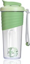 Agitator flacon pentru amestecuri de proteine,24 oz,Protein Shaker Sticle cu bila Whisk, Mixer Sticla, Proteina sticla,Portable Pre Workout Whey Proteine Drink Shaker Cup,Forest Green
