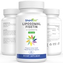 Fisetina lipozomala cu suplimente de Querbetin 1200 mg per Serving, Polifenoli de înaltă absorbţie antioxidanti pentru femei,Men,Non-GMO,Gluten-Free,1 Softgels Sticla-60