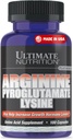 Ultimate Nutriție L-Arginine Suplimente pentru bărbați și femei - Stacked Amino Acid Complex cu Aginina, Pyroglutamat & Lysine - Suport GH, Nitric oxid de producție și fluxul sanguin optim - 100 capsule