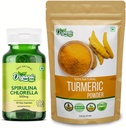 ORGANIC ZING Spirulina Capsule - 30Cap & Turmeric pulbere- 115g