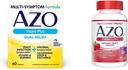 AZO Drojdie Plus Dual Relief 60 Tablete, Infecție cu dungi & Simptom vaginal Relief + Cranberry Pro Tract urinar Suplimentul de sănătate 600mg PACRAN, 1 Servire = mai mult de 1 pahar de suc de afine 100 CT