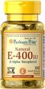 Puritan's Pride Vitamin E 268 mg Mixed Tocopherols Natural Immune Support by Pride®, 400 UI /, 100 Count