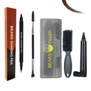 Beard Pen Filler pentru bărbaţi, Hysotok Beard Pen Beard Umplerea stiloului Kit, WaterProof Sweat Proof Long Lasting Beard Filler Pen, Dubluri Perie barbă pentru bărbaţi Mustache Repair Shape (maro închis)