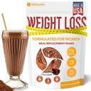 Masa de schimb Shake pentru femei cu aroma de ciocolata, Keto prietenos, praf de proteine Kosher, Pre & Probiotice pentru digestia Easy, Nu Sucralose Inclus, 16,9 Oz