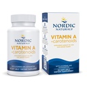 Nordic Naturals Vitamina A + Carotenoids, Nearomated - 30 Soft Gels - Lycopene & Astaxantină - Sprijină pielea, Cellular Health - Non-GMO - 30 Servings