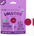 Lolleez Organic Lollipops pentru copii durere de gât relief, mixt Berry perfect pentru calmarea unui gât trist în timp ce Taste mare, mixt aroma Berry, 28 Conte