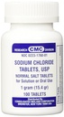 Comprimate de clorură de sodiu 1 Gm, comprimate de sare normale USP - 100 comprimate