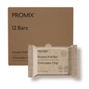 ProMix Nutritie Proteine Puff Baruri, 12 Pack - Ciocolata Chip - Marshmallow Crispy Treat - Great Tasting & Healthy On The Go Snack - Proteina mare & Low Calorie - Non-GMO & Free From Gluten, Soy, & Corn