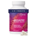 Microbiome Labs MegaPre supliment de fibre prebiotice în capsule vegetale - Supliment prebiotic cu Oligosaccharide testate clinic - Suport Diversitate microbială și sănătate gutoasă (180 capsule)