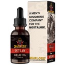 WARLORD Beard Oil & Beard Softner pentru barbati - Barbă Moisturizer & Natural Beard Ulei pentru a reduce mancarimea pielii, Tame Hair and Manage Frizz - Outlaw, 1 Fl Oz
