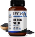 RAWYA Nutriție Black Seed Extract, Nigella Sativa, Black Cumin Seed Powder, 500 mg Fiecare, promovează Wellness, Flexibilitate, și Radiant Skin, Halal, Vegan, Pure & Natural Supliment - 120 Vegan Capsule