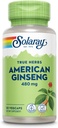 SOLARAY American Ginseng 480 mg | Adaptogenic Herb | Healthy Stress, Energy & Physical Endurance Support | 50 VegCaps