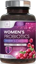 Probiotice pentru femei Digestive de sănătate de sprijin - 60 Miliarde CFU Femei Probiotice, 16 Strains, pentru echilibrul pH-ului, suport vaginal cu cranberry pentru sănătate gută, suport urinar și imun - 120 capsule