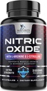 Oxid de azot Booster extra Putere 3000mg - 3X Putere L-Arginină & Citrulină, Cele mai bune suplimente de oxid de azot pentru bărbați, Suporturi musculare, Heart Health, Suplimentul energetic, îmbuteliat în Statele Unite ale Americii, 60 capsule