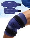 Forias 14.4" Ice Pack for Knee Pack for Genee Pack Reutilizabil Gel Ice Pack Wrap for Răniri, Chirurgie de înlocuire genunchi, Umflare, Artrită, Menisc Tear, și ACL, albastru