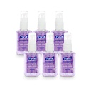 Purell Advanced Hand Sanitizer Gel Infuzat cu uleiuri esențiale, calmant Lavandă, 2 fl oz Pompă de dimensiuni de călătorie (Pachet de 6), 3905-04-EC