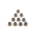 Ajutor auditiv Domes Smoky Sfaturi gri piese ureche confortabil pentru Open Fit BTE sunet amplificator PSAP Kit Invizibil, cu excepția RIC 5mm (S * 10)