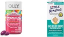 OLLY Prenatal Multivitamine Softgels pentru sarcina sanatoasa + Remedii picaturi de gaz Relief pentru dureri de burtica infantil, 60 Conte