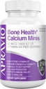 Bone Health Calciu Minis Tablete, Suplimente de calciu w/Vitamina D3, Magneziu, Zinc, Cupru, Mangan, Minerale pentru a sprijini rezistenta osoasa, Colagen Production, Immune Health,150ct