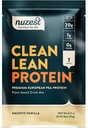 Nuzest - Pea Proteine pulbere - Proteină Lean curat, Premium pe bază de plante Vegan praf de proteine, lactate gratuit, gluten gratuit, OMG-uri, îndulcit natural proteine Shake, vanilie netedă, 1 Servire, 0,9 oz