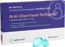 WELMATE - Softgels anti-Diareice (24 Softgels) - Loperamidă HCL 2 mg - Diaree Symptom Reliever - Disset Stomac Reliever - Anti Diaree pastile - Over-The-Counter Medicamente