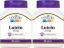 21st Century Lutein 10 mg comprimate, 60 Count (Pachet de 2)