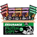 Chipsuri naturale de proteine de rezistenta - chipsuri cu carbohidrati mici, Snack de proteine ridicate, Proteina Vegana cu ulei de avocado, 14g Proteina Per sac, Gluten gratuit, Nacho, BBQ, chili, tort de nastere, Original - Variety Pack, 1.38 oz Bags (Pachet de 12)