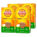 Metamucil Apple Crisp Aroma de fibre Thins Dietary Fiber Supliment cu Psyllium Husk, 9.3 Ounce, Pachet de 4