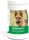 Rase sănătoase German Shepherd Somon ulei moale Chews 90 Conte