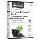 Naturals activat Charcoal pulbere Ideal pentru fata si piele eliminata piele moarta, impuritati si detoxifiaza piele nuca de cocos Charcoal pulbere 100% Natural 200gm