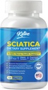 Sciatic Nervi Supliment de ajutor, Advanced Support Formula pentru sanatate nervoasa, Alpha Acid lipoic, Complex de vitamine, 120 Capsule, Made in USA