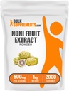 BulkSupplements.com Noni Fruit Extract pulbere - Noni Fruit Supplement, Superfood Powder - Gluten Free, 500mg per Serving, 1kg (2,2 lbs) (Pachet de 1)
