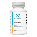 XYMOGEN K2-D3 5000 - Vitamina D3 K2 - Vitamina D Biodisponibilă 5000 UI (Clealcalciferol) cu MK-7 - inimă, arterial, sănătatea osoasă + Suplimentul de sprijin imun (60 capsule)
