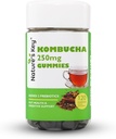 Key Kombucha Gumies pentru suport digestiv & Sanatate Gut, cu 2 Prebiotice - Inulin & Oligogaphylococcus, Plus Fibră și suc de rodie 