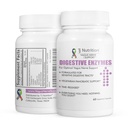 Enzime digestive pentru stomacuri sensibile - Suporturi Vagus Nervi, Suport Pancreatic Vegetarian, Formula de lansare temporizat pentru Optimal Gut Health, Îmbunătățește Digestion Food & Gut Flora