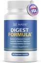 MASSE' Digest Formula Supliment Enzyme Boost Capsule - Advanced Form for Digestive Health & Gut Flora Supplement for Digestive Care and Overgrowth- 60 Count