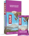 Clif Bars - Energy Bars - Chocolate Chip Peanut Crunch - Made with Organic Oats - Plant based Food - Vegetarian - Kosher (2,4 Once Proteine Bars, 12 Count)