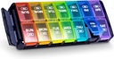 Sukuos Weekly Pill Organizator 7 zi 2 ori pe zi, Umple rapid de zi cu zi cutie pilula (AM PM), Artrită extra mari cazuri de pastile pentru vitamina / ulei de pește / suplimente