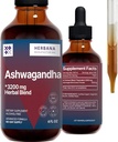 HERBANA DE FABRICAȚIE Ashwagandha lichid picaturi extract - musculare de recuperare Tinctură - cuania Somnifera picături - Mare potenta