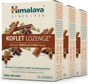 Himalaya Koflet Lozenges, Vanilla Chai Aromă, Natural Herbal Cough picătură pentru ajutor de încălzire și Soothing Comfort, 130 mg, 20 Lozenges,3 Pack
