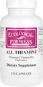 Formulare ecologice Toate capsulele de tiamină, 250 capsule