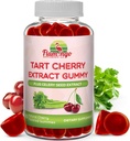 Tart Cherry Gummies (2000 mg) cu extract de telina (400 mg)- Somn, și Joints- Tart extract de cireșe Alterative la tarta Cherry Juice concentrat, capsule, sau pudra - 60 Conte