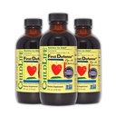 CHILDLIFE ESENȚIALE Prima aparare - Copii Suport Imun, Suport Imun pentru copii, Copii 1-3, Bebelusi 6 luni+, Vitamina Sirop cu Elderberry, Zinc, Non OMG, Gluten Free - 4 Fl Oz (Pachet de 3)