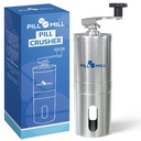 Pilula Mill Crusher - Zdrobește mai multe tablete la o pulbere fină - metal Pilula grinder - comprimat Pulverizator potrivit pentru călătorie - mare alimentare utilizarea tubului și animale de companie