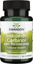 Swanson Idole-3-Carbinol cu Resveratrol - I3C Supliment promovarea protecție celulară - Suplimentul natural pentru a ajuta la menținerea echilibrului hormonal sănătos - (60 capsule, 200 mg fiecare)