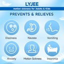 LYJE Motion Bolnave Bands Anti Greață Bandă pentru adulți și copii Dimineața Ajutor pentru femeile gravide Acupresiune Greață Relief pentru masina, Marea, Boala Aerului (verde)