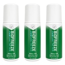 Biofreeze Roll On Pain Relief pentru genunchi, gât, Hip, comun, Umăr, & simplu Backache, Artrită durere Reliever, Sore Muscle Relief, Roll On Mentol Gel 3 Fl Oz (Pachet de 3)