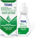 Visine Alergy Eye Relief Multi-Action Antihistamin & Redness Relieiver Picături oftalmice cu Pheniramină Maleat & Nafazolină HCl, Alergie Picături oculare Tratamentul pentru ochi roșii, mâncărimi ochi, 0,5 fl oz