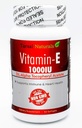 Vitamina E 1000 UI 50 capsule Softgel Naturals Support Over All Health Energy Health Activity Physical Activity Made in USA Gluten Free FDA Inregistrate Facility cGMP Non OMG