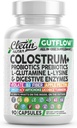 Curat Nutraceuticals Suplimentul capsule Probiotice Pastile Prebiotice, L-glutamine, Enzime digestive, Folate, Fibră, ACV, Turmeric, Apple Pectin și Pastile Turmerice
